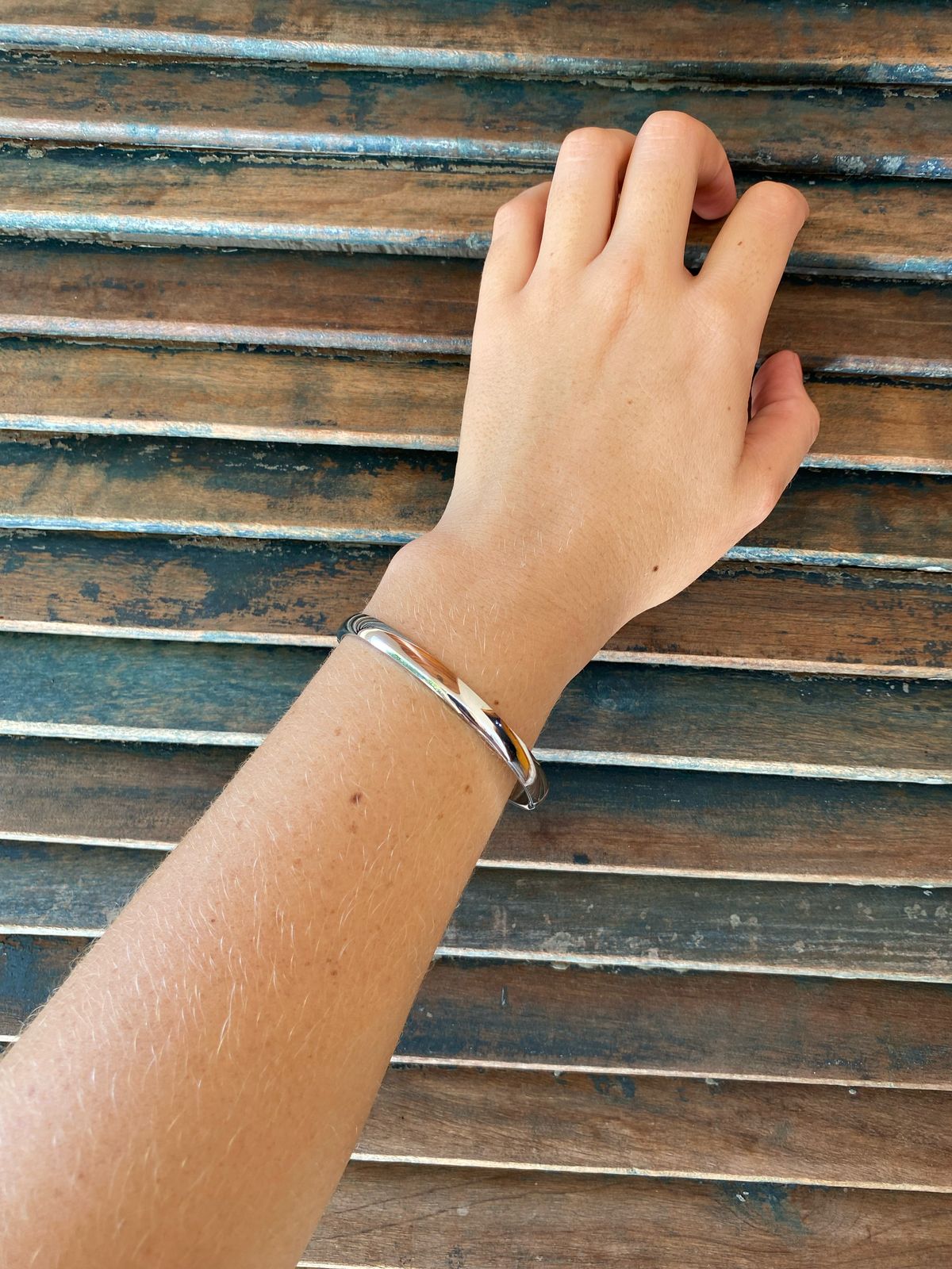 Bracelete Aço Inoxidável Prata