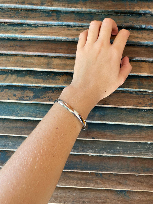 Bracelete Aço Inoxidável Prata